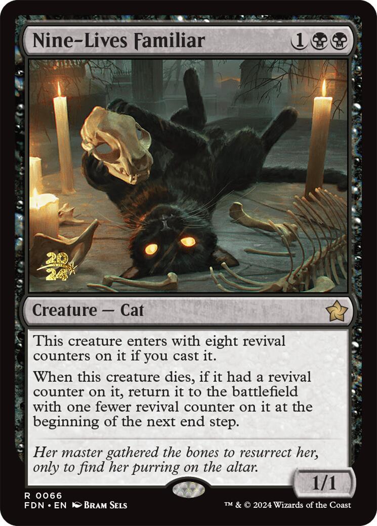 Nine-Lives Familiar [Foundations Prerelease Promos] | Gam3 Escape