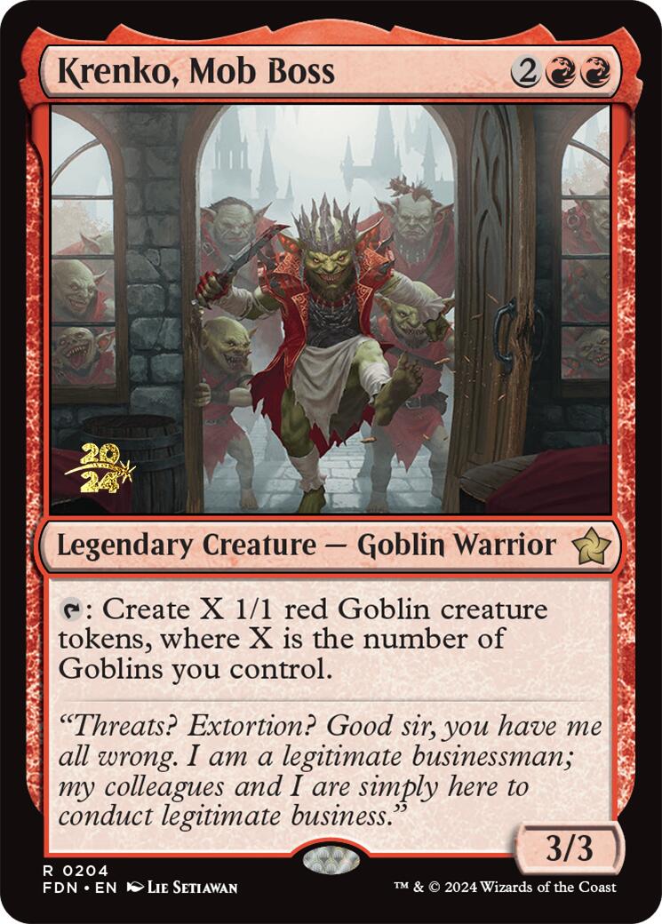 Krenko, Mob Boss [Foundations Prerelease Promos] | Gam3 Escape