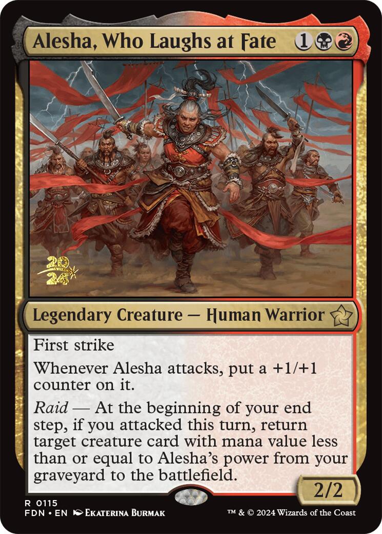 Alesha, Who Laughs at Fate [Foundations Prerelease Promos] | Gam3 Escape