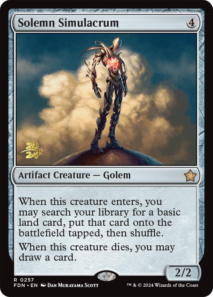 Solemn Simulacrum [Foundations Prerelease Promos] | Gam3 Escape