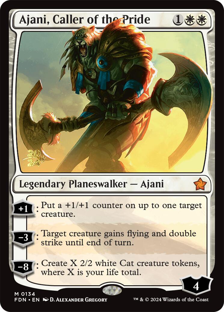 Ajani, Caller of the Pride [Foundations Prerelease Promos] | Gam3 Escape