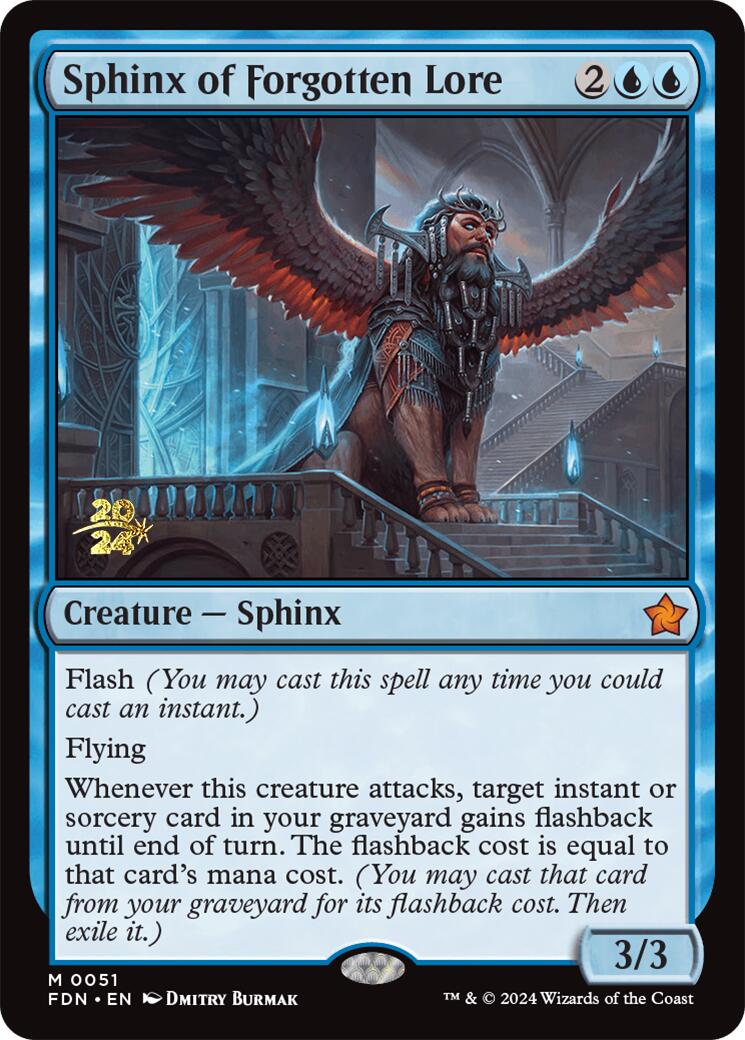 Sphinx of Forgotten Lore [Foundations Prerelease Promos] | Gam3 Escape