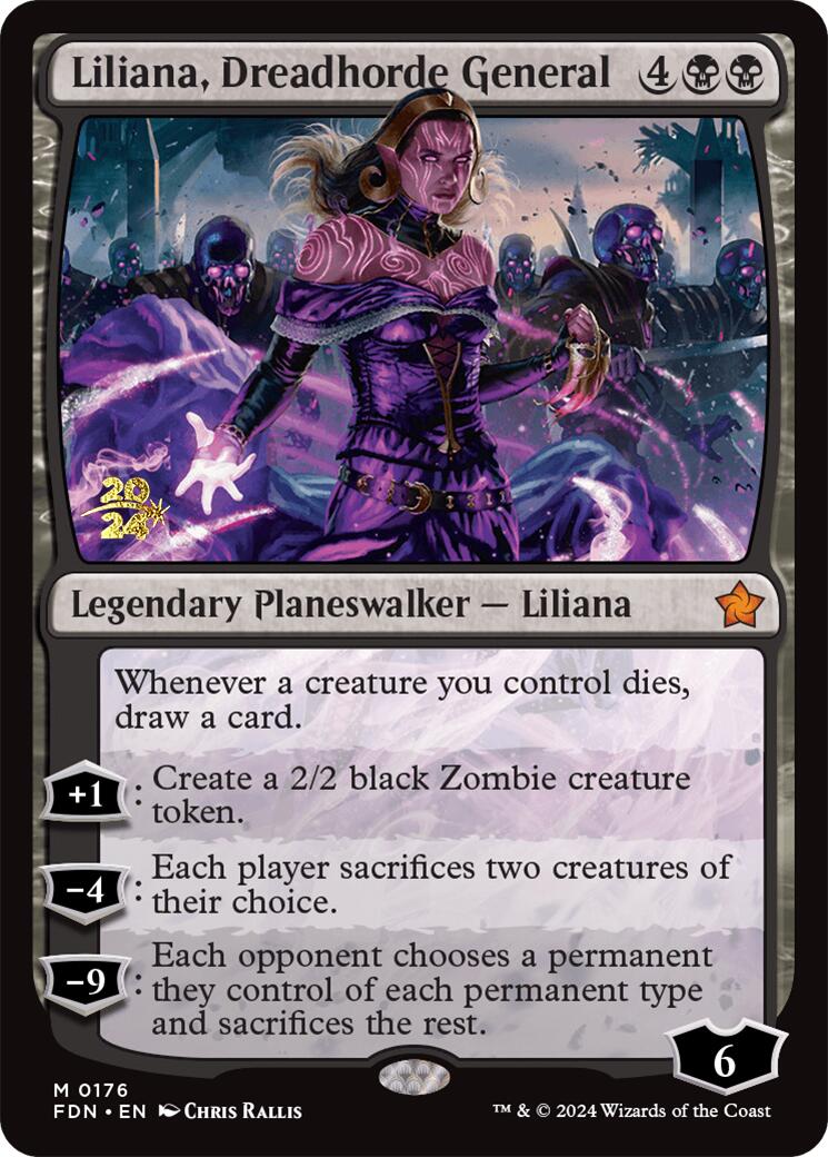 Liliana, Dreadhorde General [Foundations Prerelease Promos] | Gam3 Escape