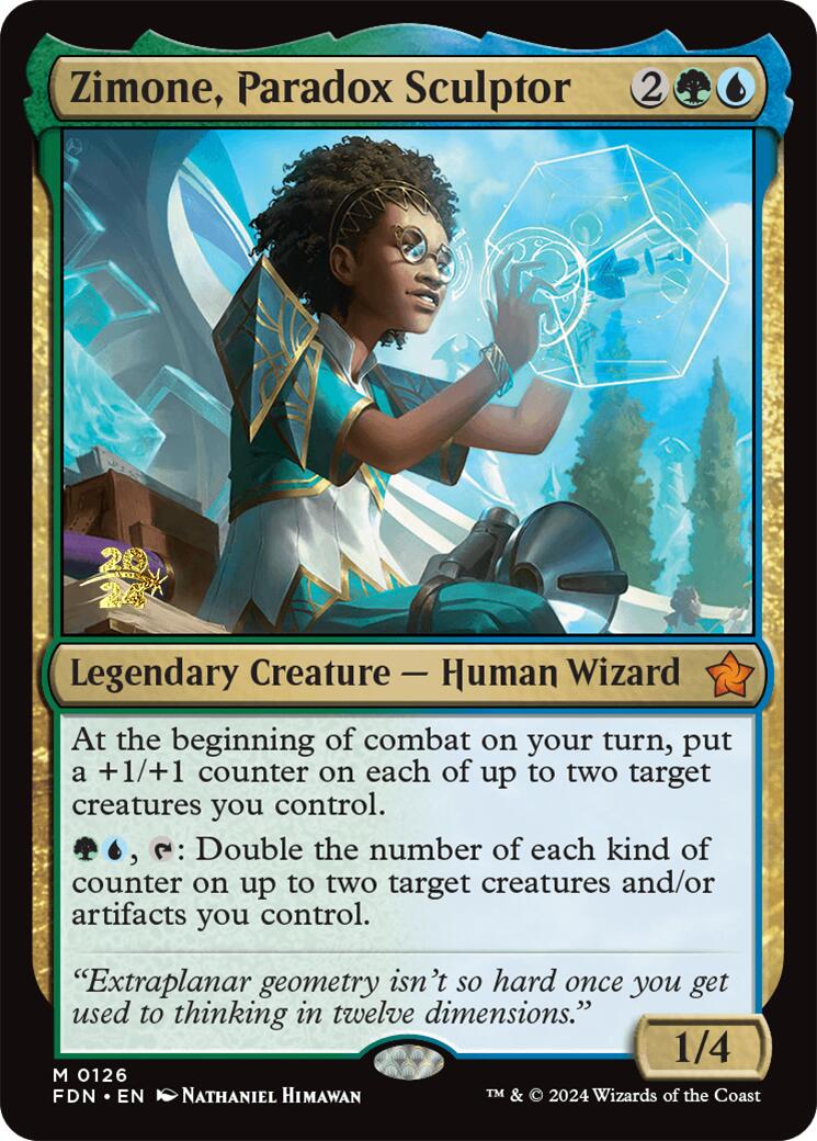 Zimone, Paradox Sculptor [Foundations Prerelease Promos] | Gam3 Escape