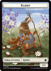 Rabbit // Soldier Double-Sided Token [Foundations Tokens] | Gam3 Escape