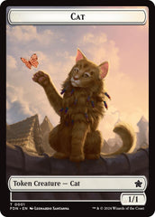 Spirit // Cat (0001) Doubled-Sided Token [Foundations Tokens] | Gam3 Escape