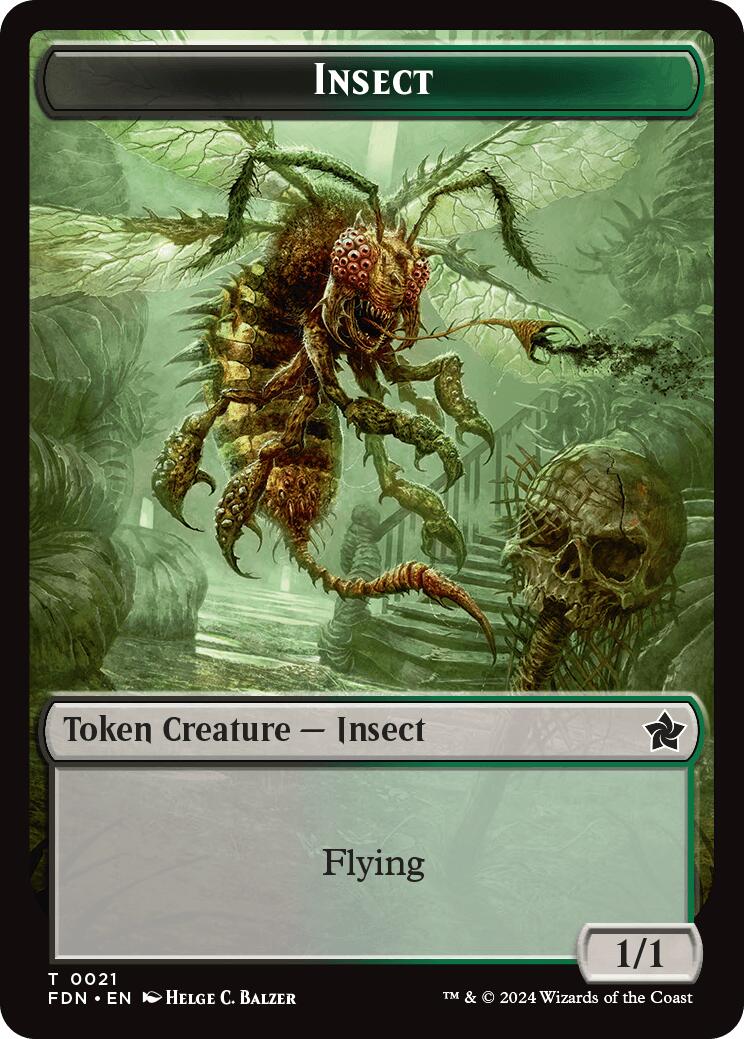 Goblin // Insect Doubled-Sided Token [Foundations Tokens] | Gam3 Escape