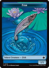 Faerie // Fish Doubled-Sided Token [Foundations Tokens] | Gam3 Escape