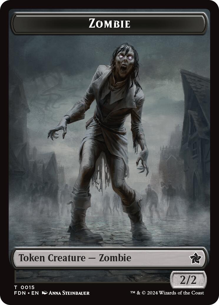 Goblin // Zombie Doubled-Sided Token [Foundations Tokens] | Gam3 Escape