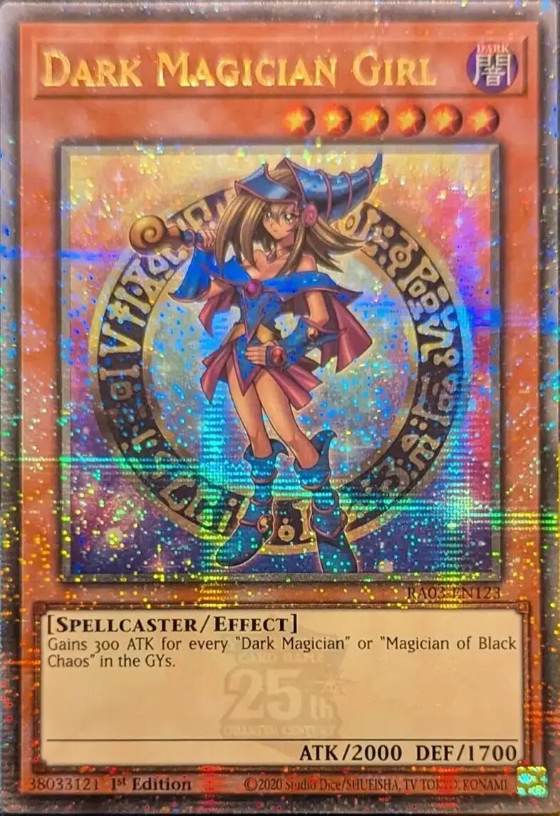 Dark Magician Girl (Quarter Century Secret Rare) (B) [RA03-EN123] Quarter Century Secret Rare | Gam3 Escape