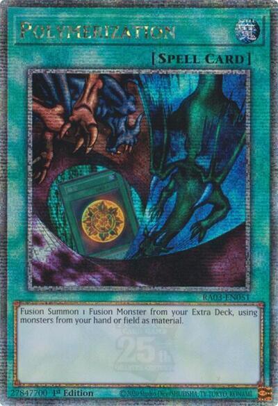 Polymerization (Alternate Art) (Quarter Century Secret Rare) [RA03-EN051] Quarter Century Secret Rare | Gam3 Escape