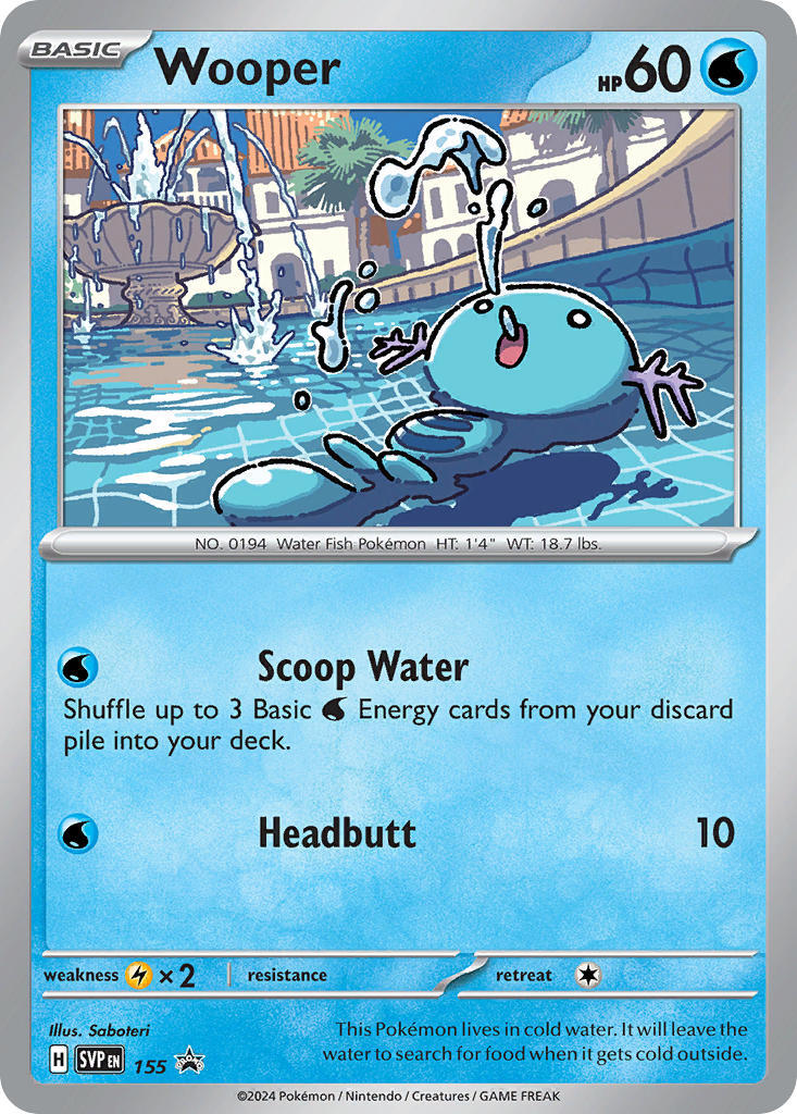 Wooper (155) [Scarlet & Violet: Black Star Promos] | Gam3 Escape