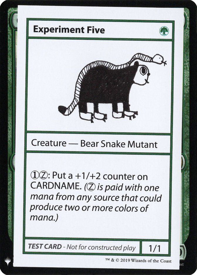 Experiment Five [Mystery Booster Playtest Cards] | Gam3 Escape