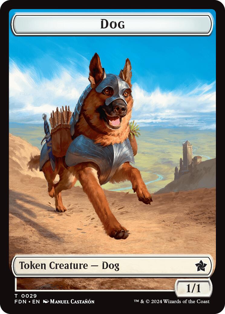 Dog // Beast (0033) Double-Sided Token [Foundations Tokens] | Gam3 Escape