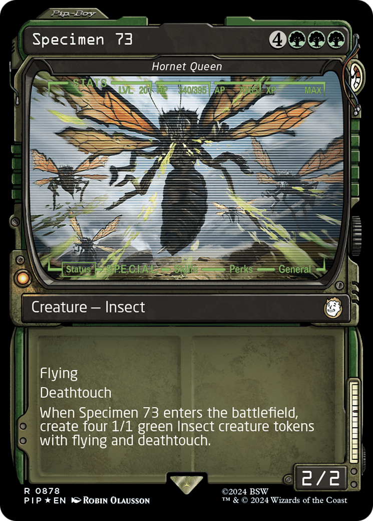 Specimen 73 - Hornet Queen (Showcase) (Surge Foil) [Fallout] | Gam3 Escape