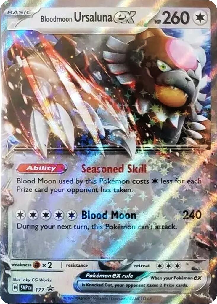 Bloodmoon Ursaluna ex (177) [Scarlet & Violet: Black Star Promos] | Gam3 Escape