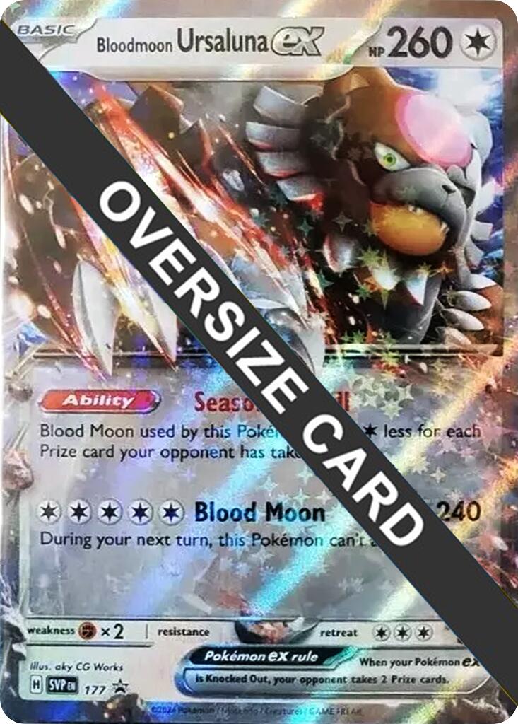 Bloodmoon Ursaluna ex (177) (Jumbo Card) [Scarlet & Violet: Black Star Promos] | Gam3 Escape