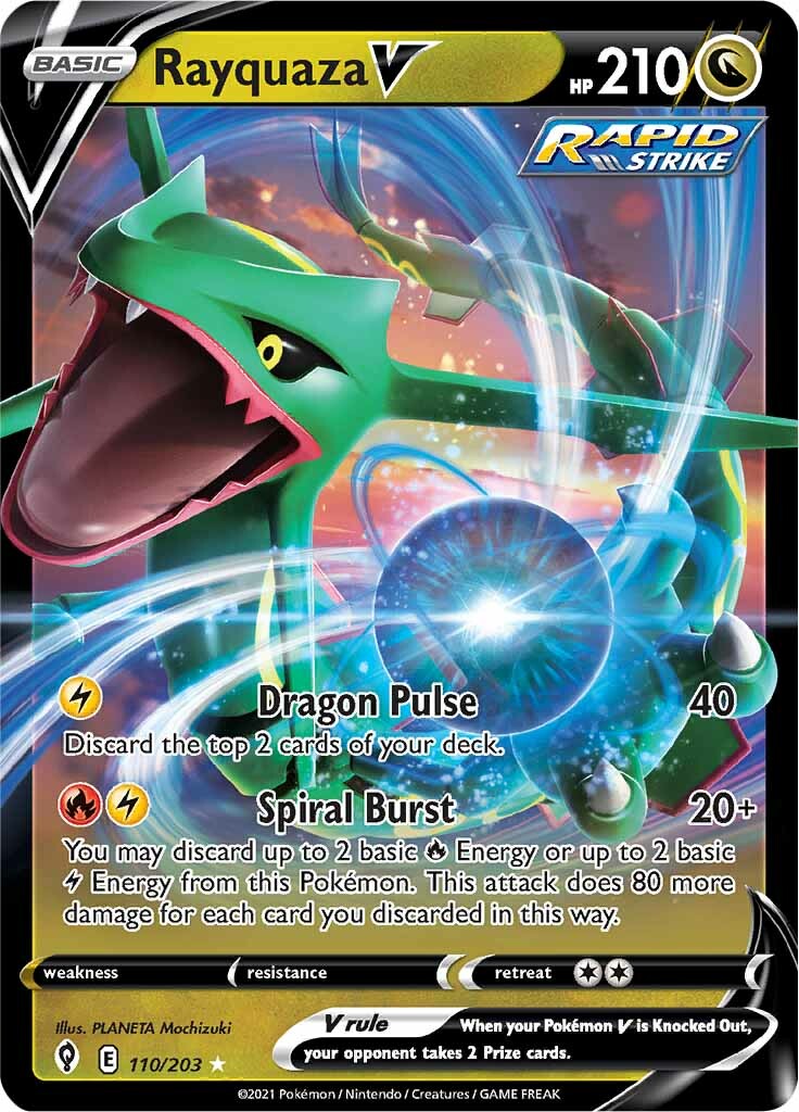 Rayquaza V (110/203) [Sword & Shield: Evolving Skies] | Gam3 Escape