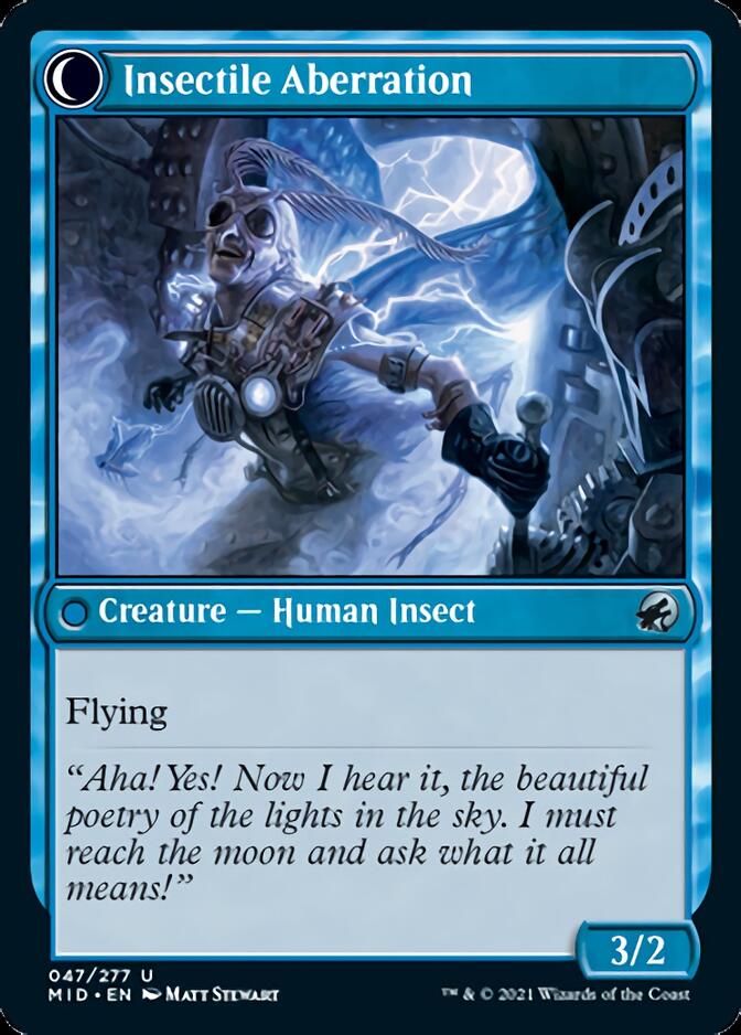 Delver of Secrets // Insectile Aberration [Innistrad: Midnight Hunt] | Gam3 Escape