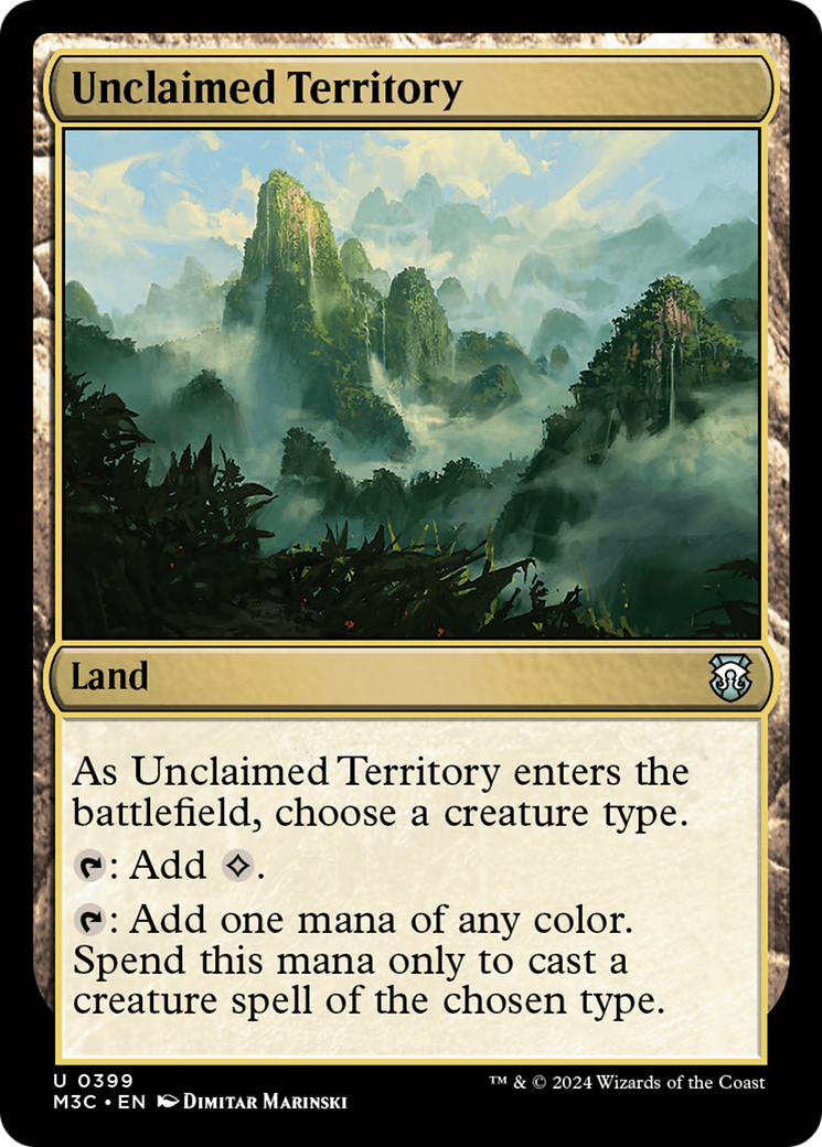 Unclaimed Territory (Ripple Foil) [Modern Horizons 3 Commander] | Gam3 Escape