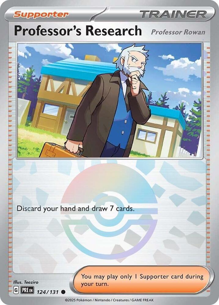 Professor's Research (124/131) [Professor Rowan] (Poke Ball Pattern) [Scarlet & Violet: Prismatic Evolutions] | Gam3 Escape