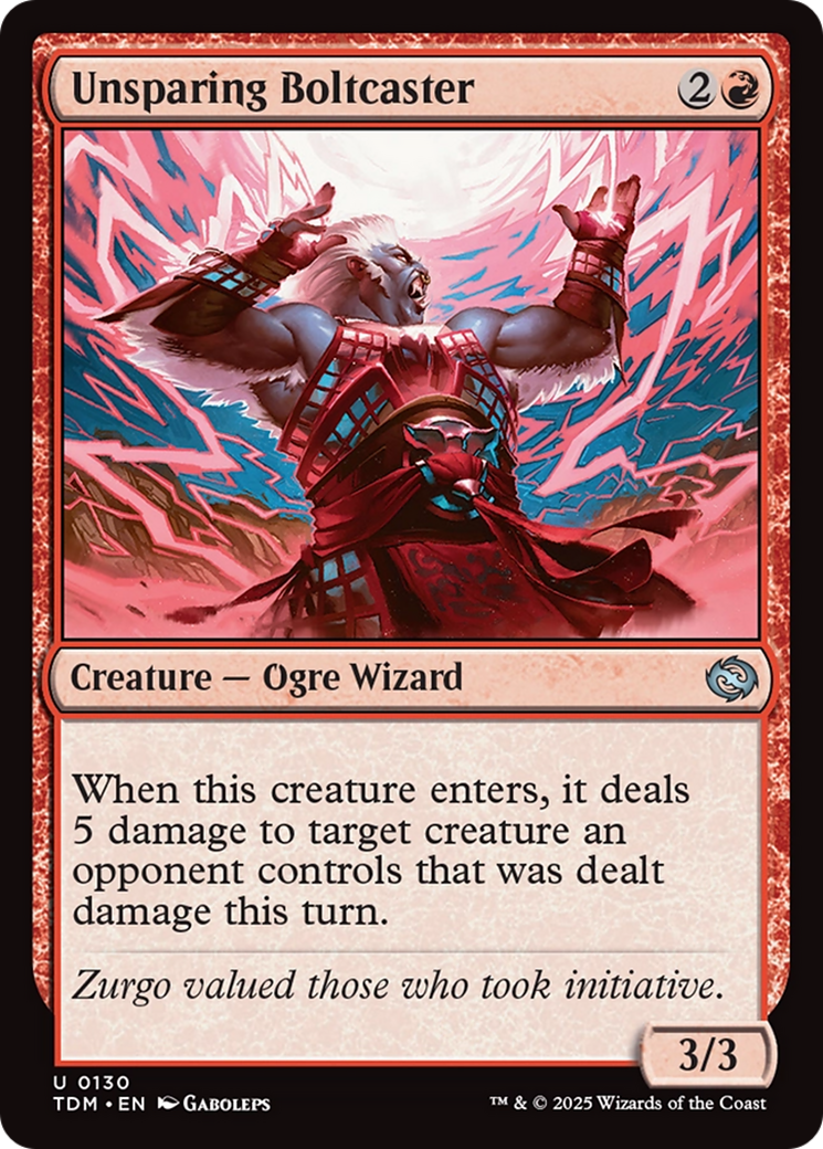 Unsparing Boltcaster [Tarkir: Dragonstorm] | Gam3 Escape