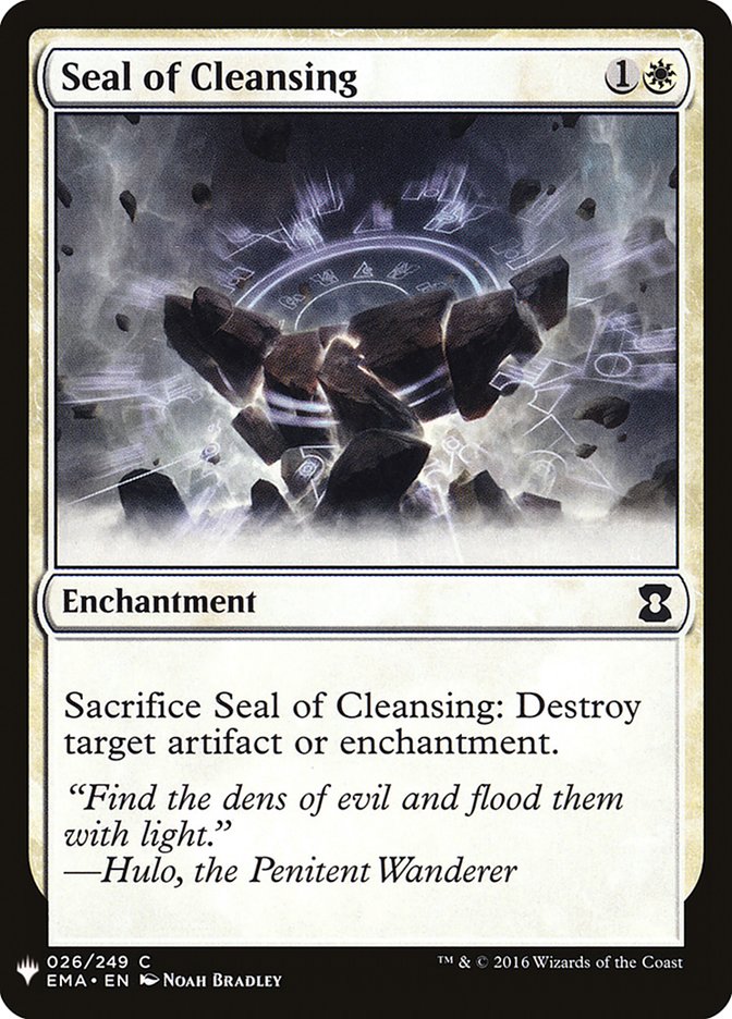 Seal of Cleansing [Mystery Booster] | Gam3 Escape