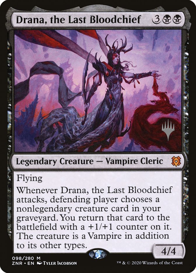 Drana, the Last Bloodchief (Promo Pack) [Zendikar Rising Promos] | Gam3 Escape