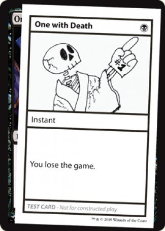 One with Death (2021 Edition) [Mystery Booster Playtest Cards] | Gam3 Escape