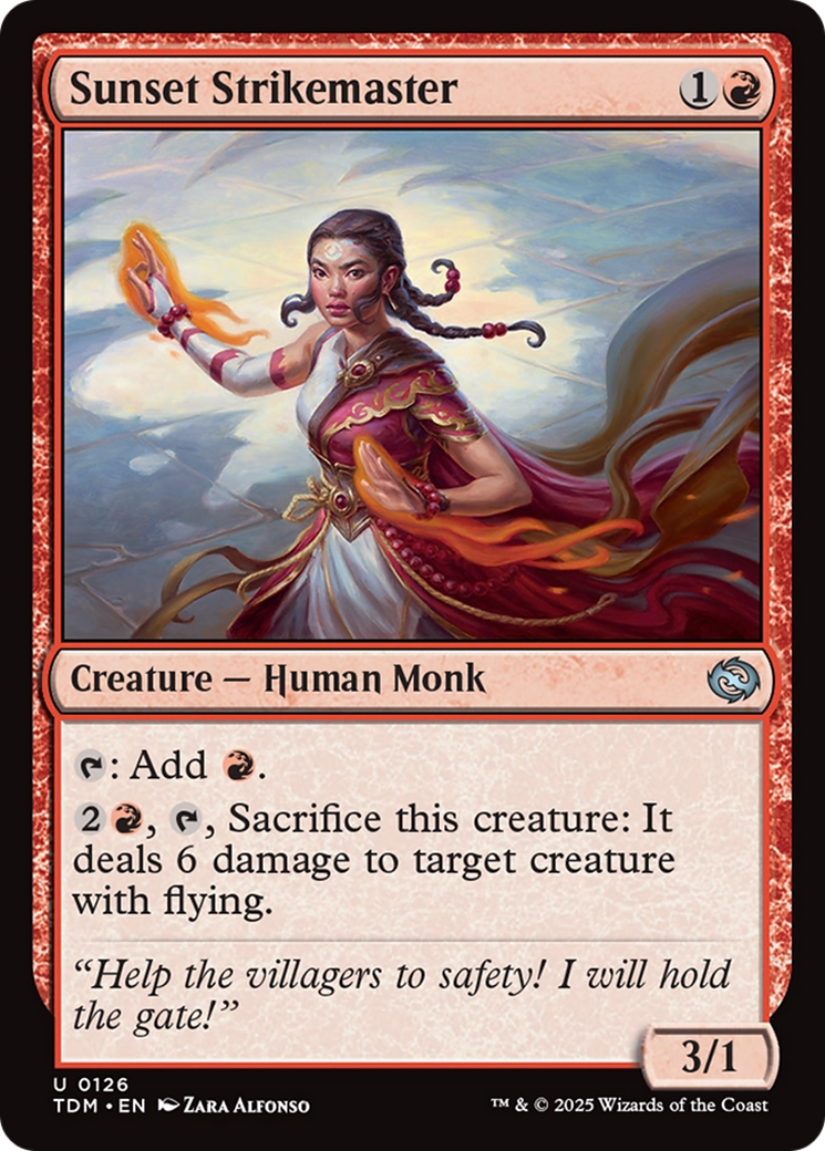 Sunset Strikemaster [Tarkir: Dragonstorm] | Gam3 Escape