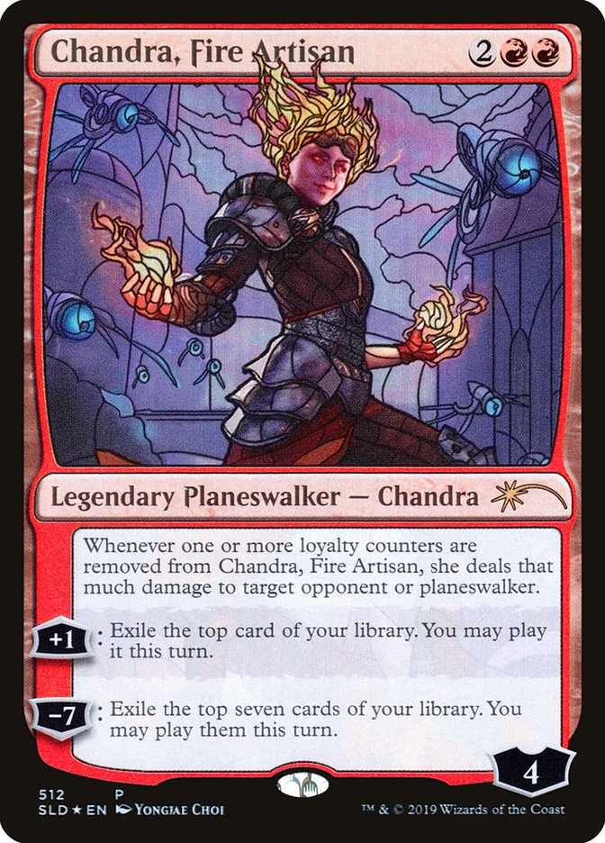 Chandra, Fire Artisan (Stained Glass) [Secret Lair Drop Promos] | Gam3 Escape