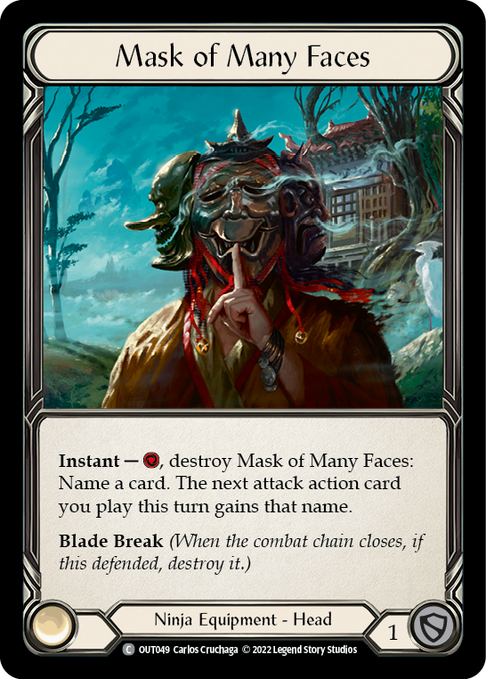 Mask of Many Faces [OUT049] (Outsiders)  Rainbow Foil | Gam3 Escape