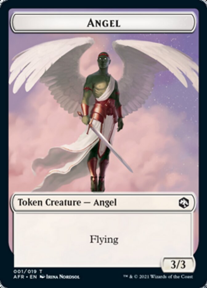 Wolf // Angel Double-Sided Token [Dungeons & Dragons: Adventures in the Forgotten Realms Tokens] | Gam3 Escape