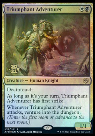 Triumphant Adventurer [Dungeons & Dragons: Adventures in the Forgotten Realms Prerelease Promos] | Gam3 Escape