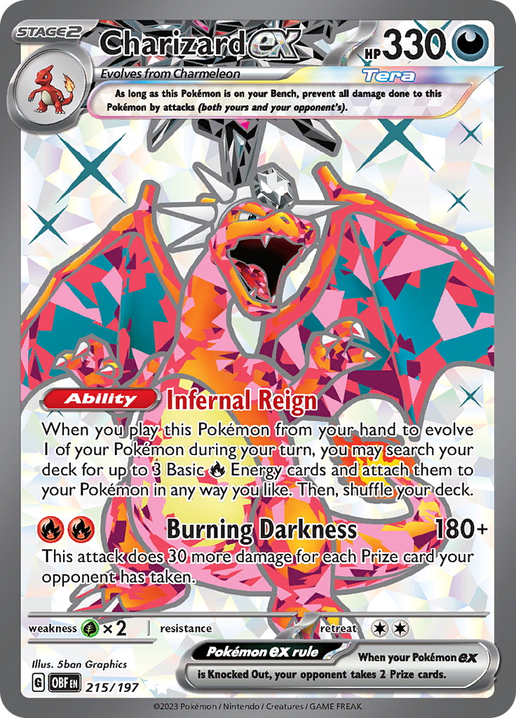 Charizard ex (215/197) [Scarlet & Violet: Obsidian Flames] | Gam3 Escape