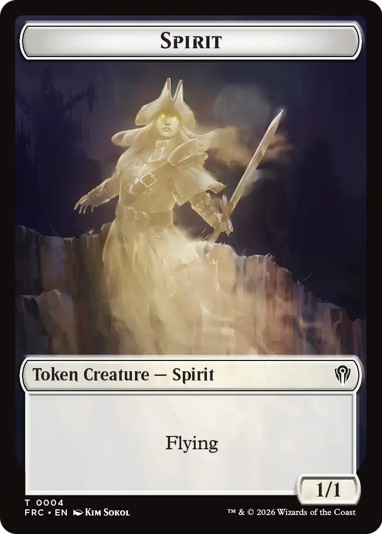 Goblin // Spirit Double-Sided Token [Reality Fracture Commander Tokens] | Gam3 Escape