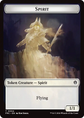 Goblin // Spirit Double-Sided Token [Reality Fracture Commander Tokens] | Gam3 Escape