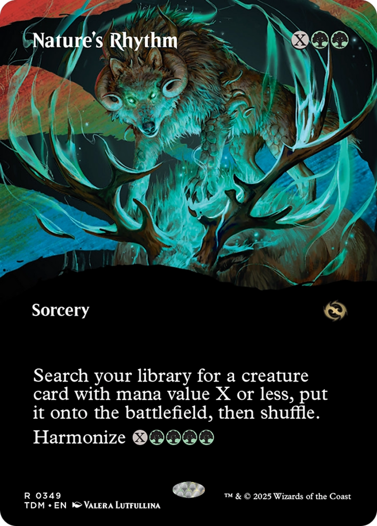 Nature's Rhythm (Borderless) [Tarkir: Dragonstorm] | Gam3 Escape
