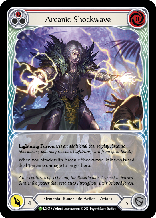 Arcanic Shockwave (Red Extended Art) [LGS079] (Promo)  Rainbow Foil | Gam3 Escape