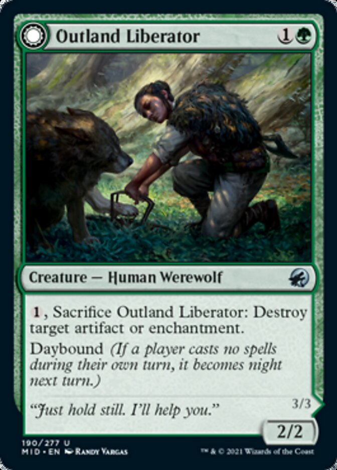 Outland Liberator // Frenzied Trapbreaker [Innistrad: Midnight Hunt] | Gam3 Escape