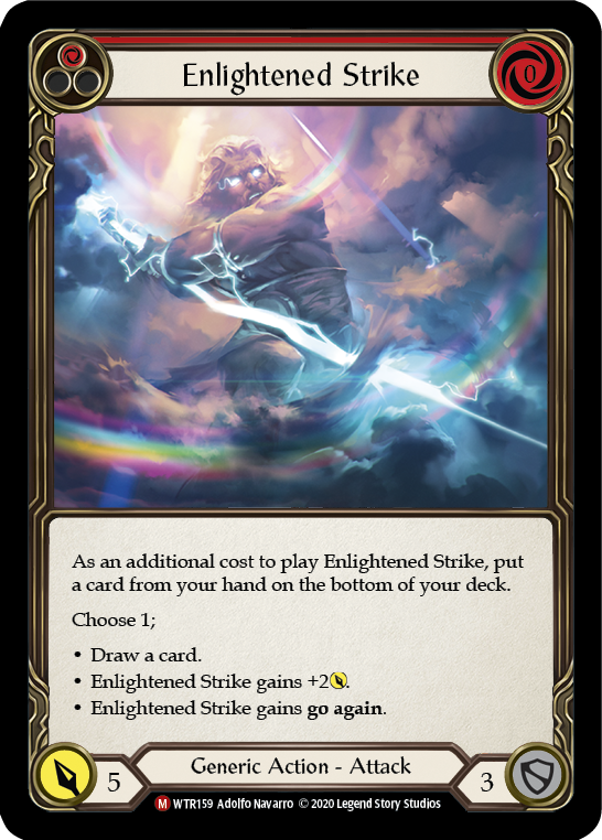 Enlightened Strike [U-WTR159] (Welcome to Rathe Unlimited)  Unlimited Rainbow Foil | Gam3 Escape