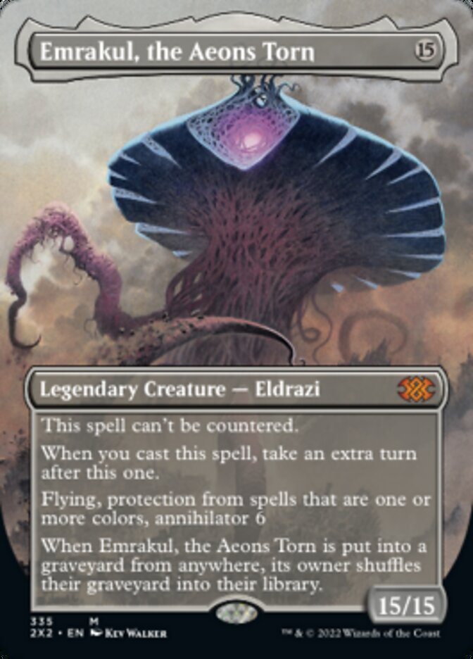 Emrakul, the Aeons Torn (Borderless Alternate Art) [Double Masters 2022] | Gam3 Escape