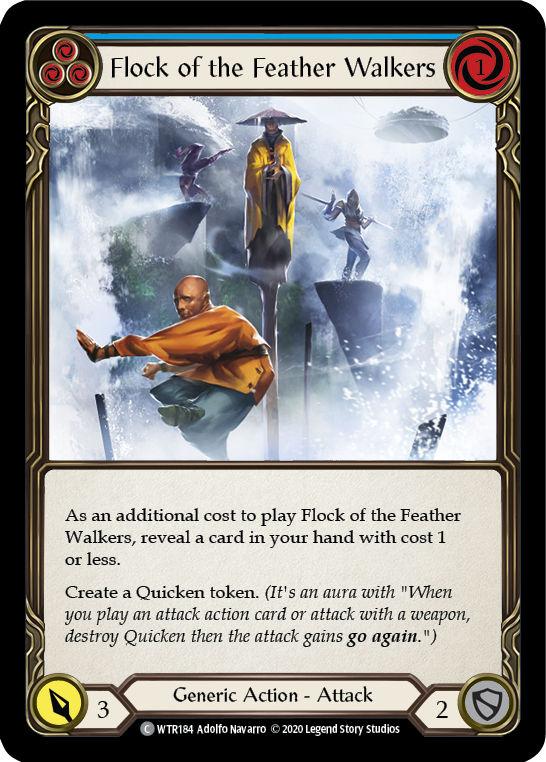 Flock of the Feather Walkers (Blue) [U-WTR184] (Welcome to Rathe Unlimited)  Unlimited Rainbow Foil | Gam3 Escape
