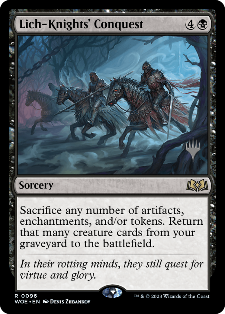Lich-Knights' Conquest (Promo Pack) [Wilds of Eldraine Promos] | Gam3 Escape