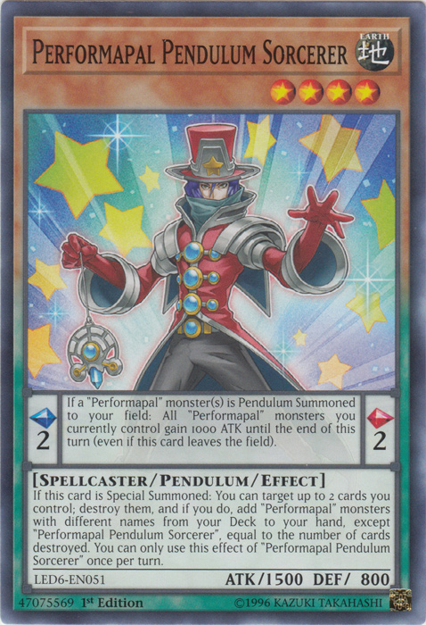 Performapal Pendulum Sorcerer [LED6-EN051] Common | Gam3 Escape