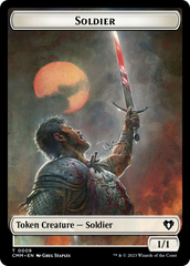 Copy (54) // Human Soldier Double-Sided Token [Commander Masters Tokens] | Gam3 Escape
