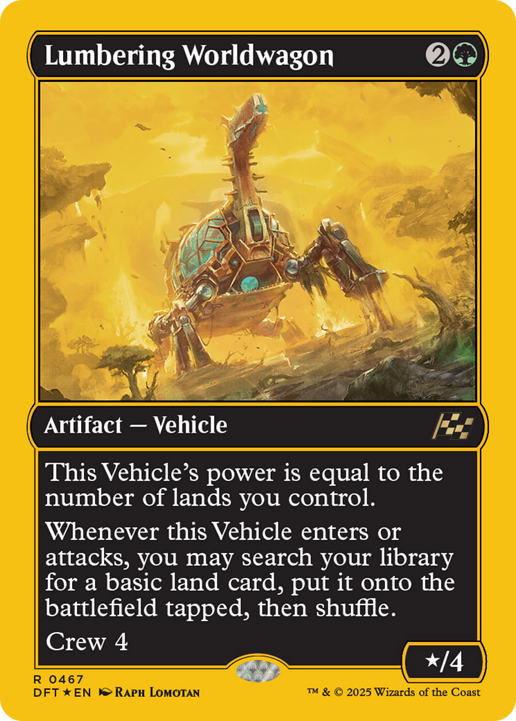 Lumbering Worldwagon (First-Place Foil) [Aetherdrift] | Gam3 Escape