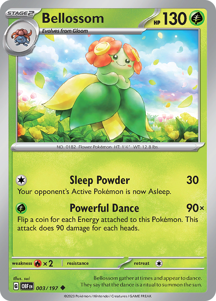 Bellossom (003/197) [Scarlet & Violet: Obsidian Flames] | Gam3 Escape