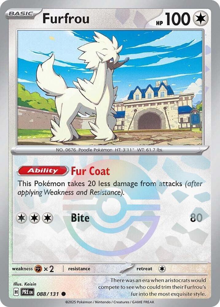 Furfrou (088/131) (Poke Ball Pattern) [Scarlet & Violet: Prismatic Evolutions] | Gam3 Escape