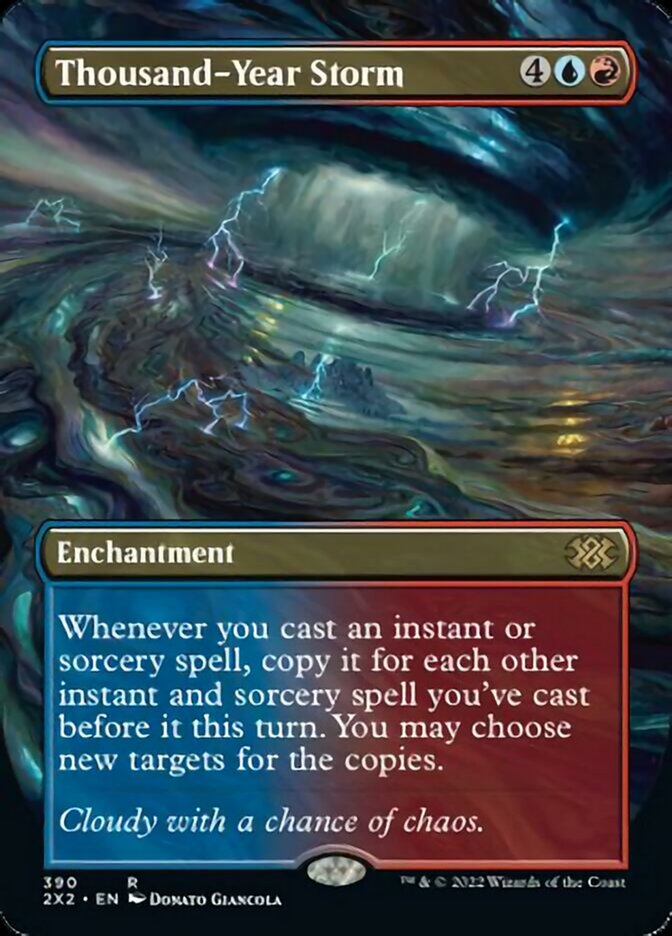 Thousand-Year Storm (Borderless Alternate Art) [Double Masters 2022] | Gam3 Escape